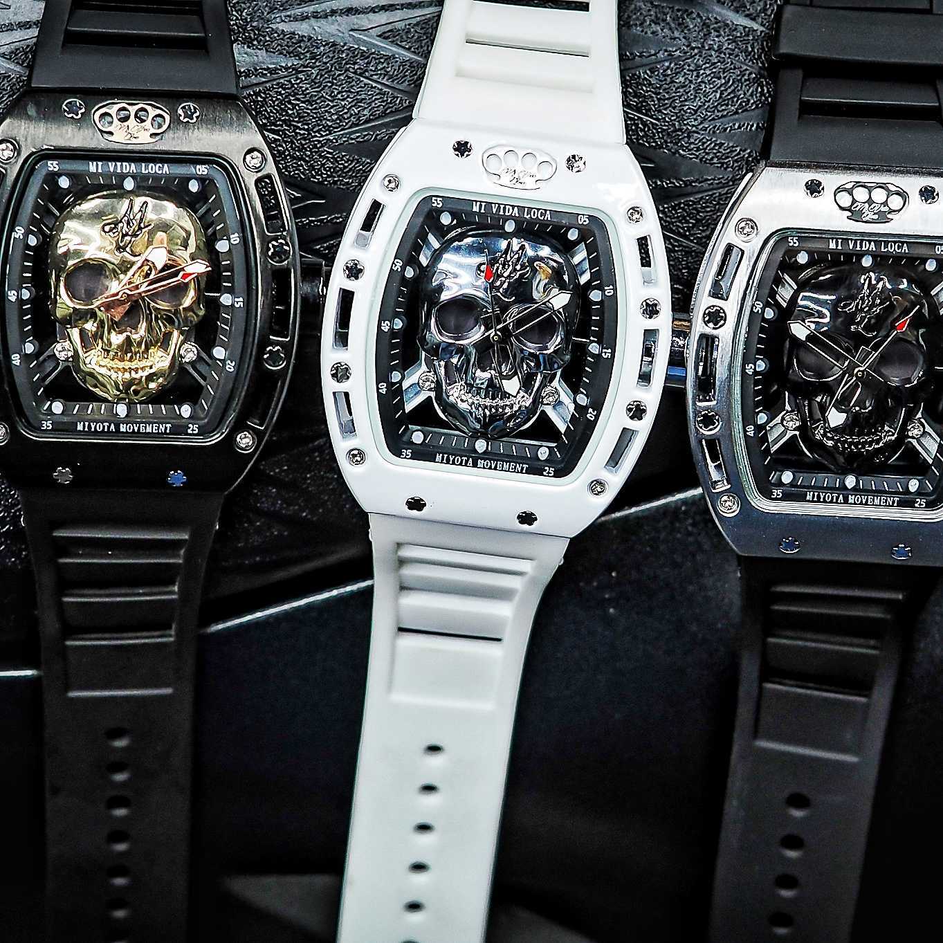 MVL "Skull" Limited Edition Watch - White/Silver