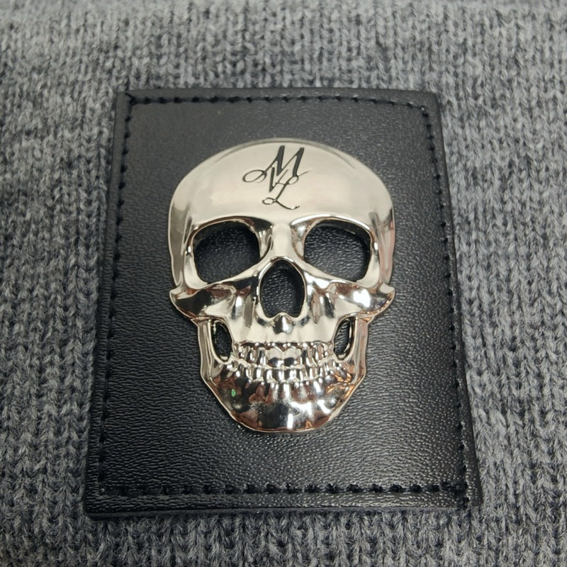 MVL Skull Beanie - grau