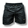 MVL Geometric swimming shorts - black / gold