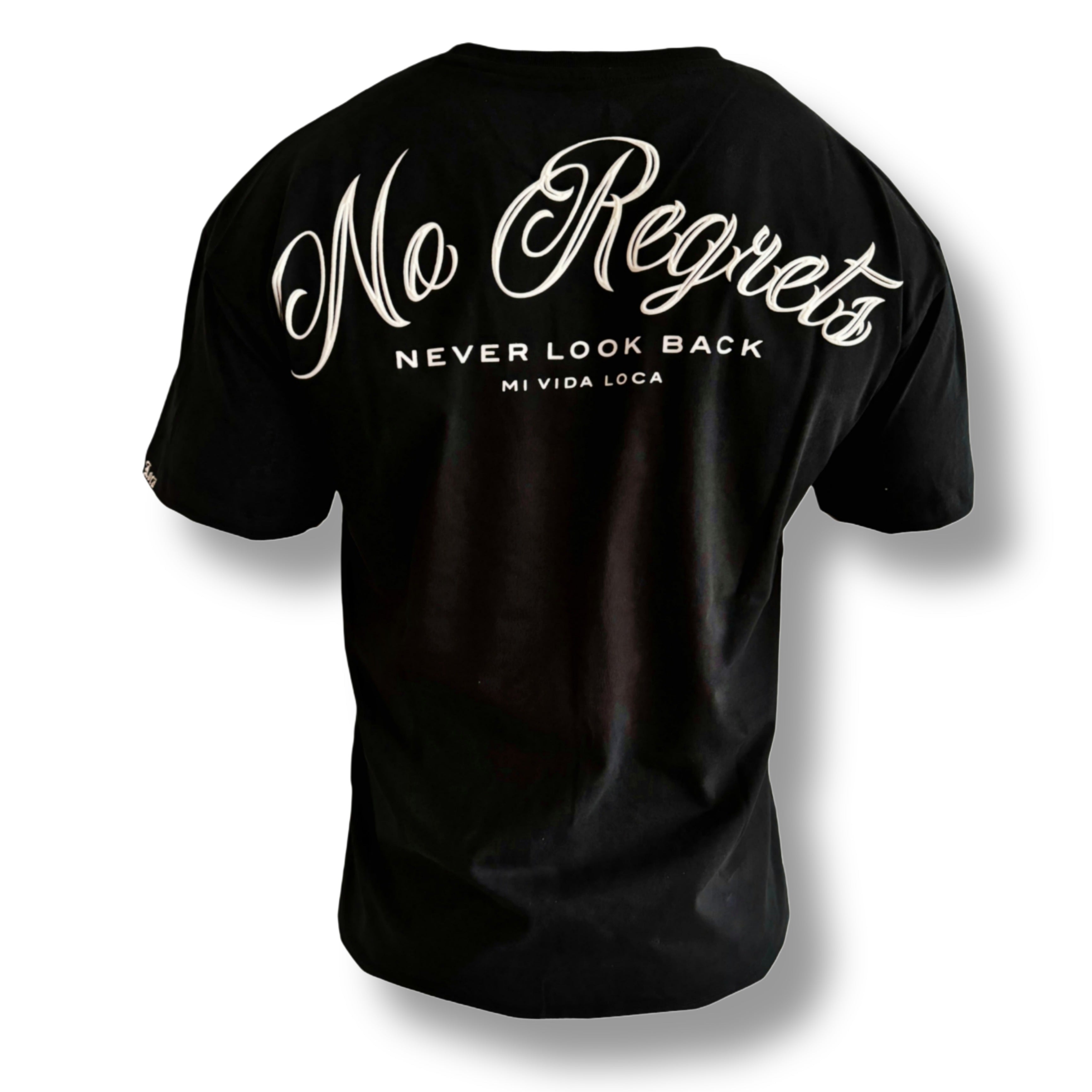 T-shirt oversize MVL No regrets - noir