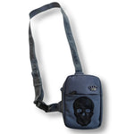 Load image into Gallery viewer, MVL Sac messager Skull - gris
