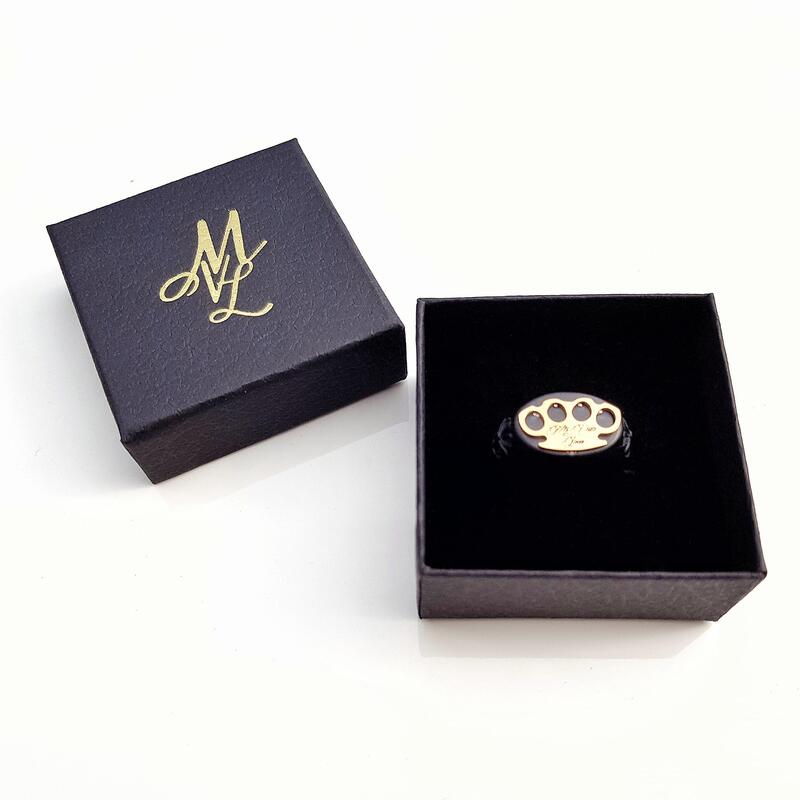 MVL logo ring - black