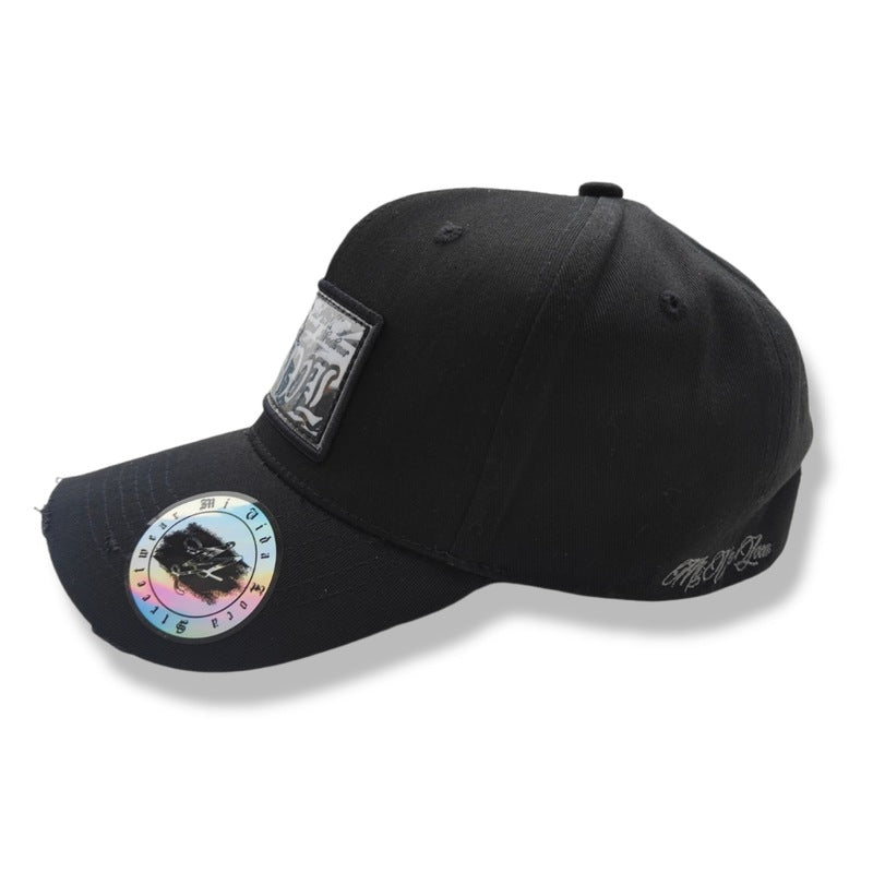 Cappellino da streetwear originale MVL con visiera curva - nero